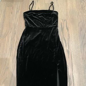 EXPRESS velvet midi dress